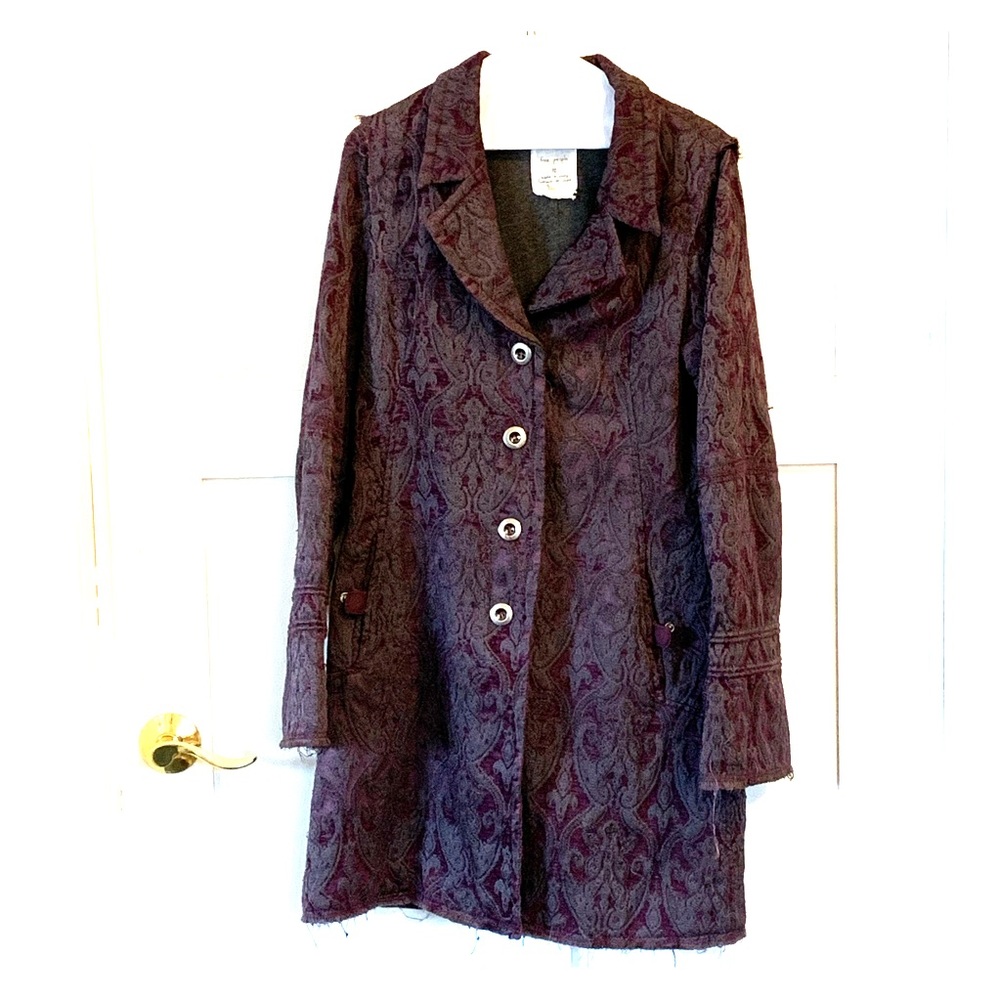 Free People Brocade Coat L